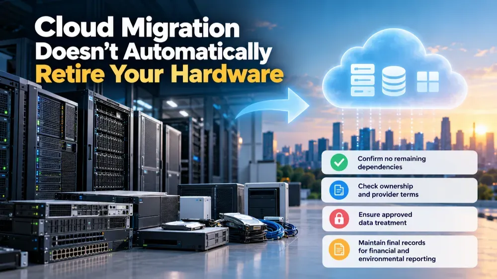 Cloud Migration and E-Waste: Closing the Physical Hardware Retirement Project