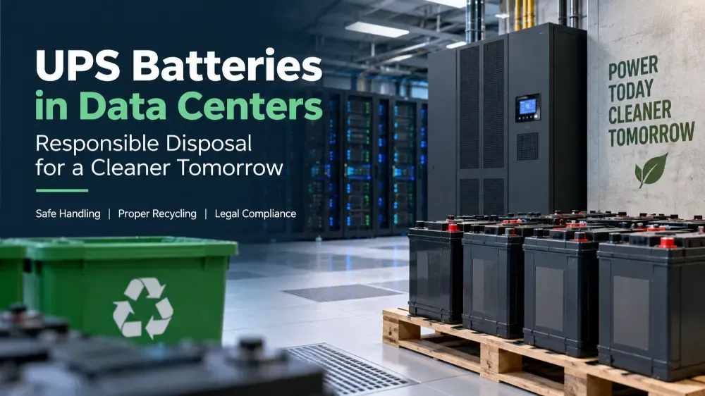 Compliant Disposal of Data Center UPS Batteries: Industrial Lead-Acid and Lithium Banks