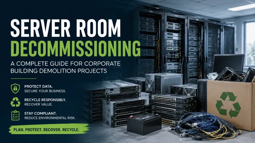 Decommissioning Obsolete Server Rooms in Corporate Real Estate Demolition Projects
