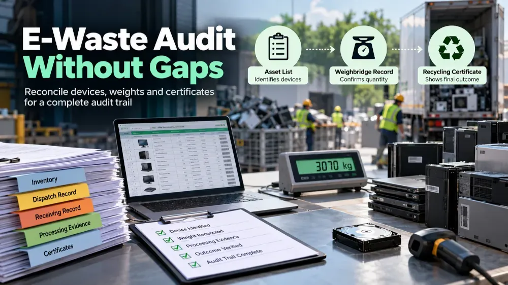 E-Waste Audit Evidence: Why Device Counts and Recycling Weights Must Agree
