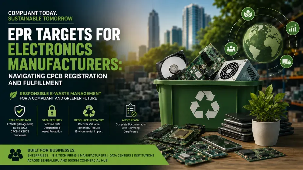 EPR Targets for Electronics Manufacturers: Navigating CPCB Registration and Fulfillment