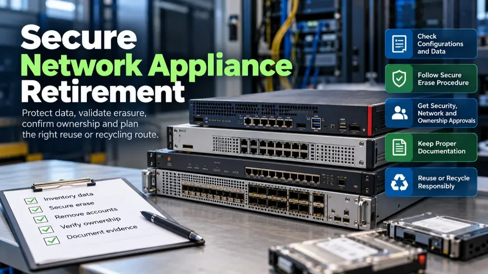 Firewall and Network Appliance Retirement: Securing Configuration Data Before ITAD