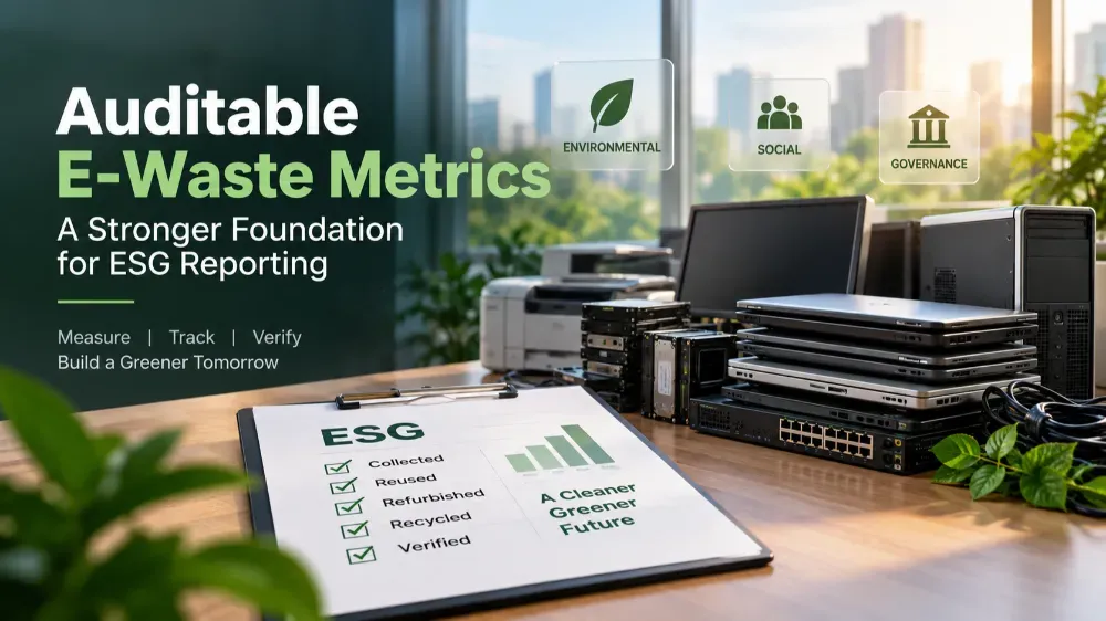 Fulfilling Corporate ESG Reporting Mandates with Auditable E-Waste Metrics