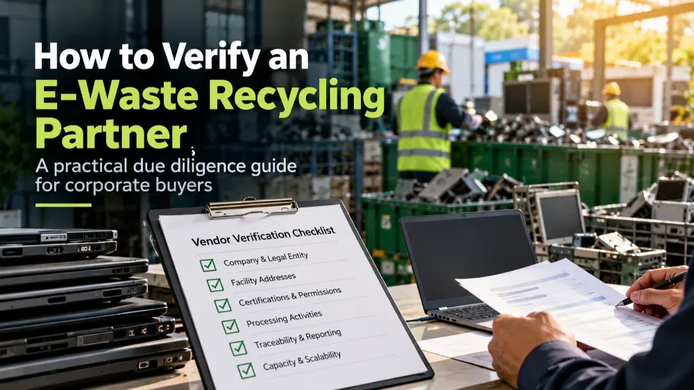 How to Verify an E-Waste Recycling Partner Before a Corporate Contract