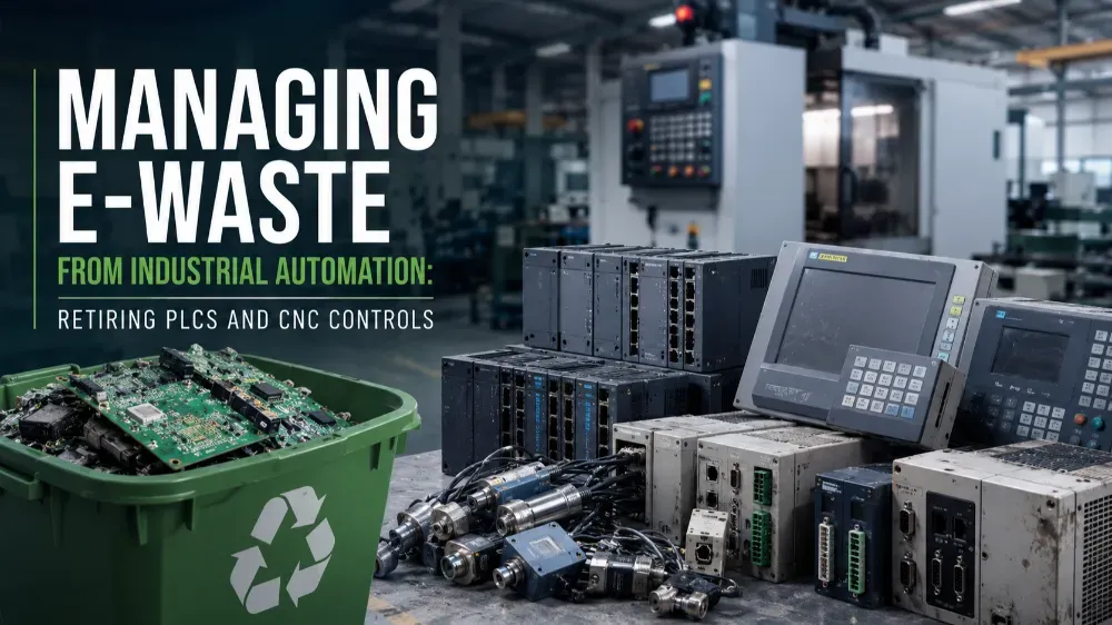 Managing E-Waste from Industrial Automation: Retiring PLCs and CNC Controls