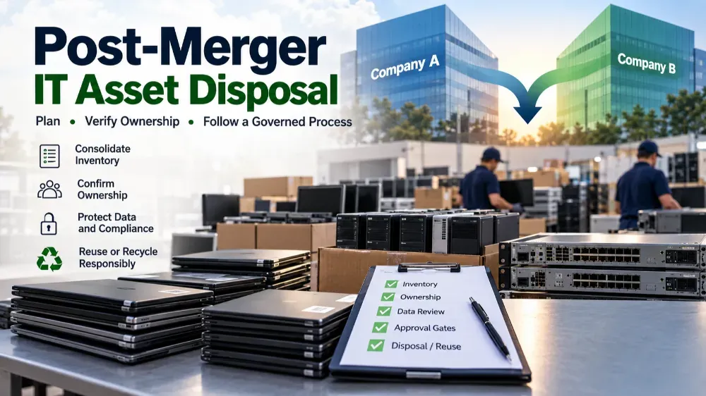 Mergers and Acquisitions ITAD: Retiring Duplicate Corporate Hardware Safely