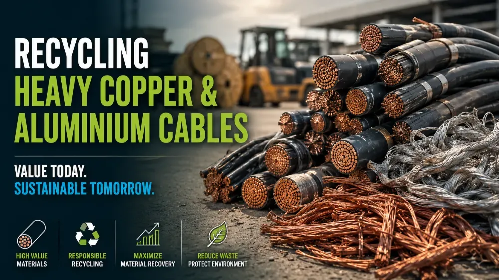 Recycling Heavy Copper and Aluminium Telecom Cables: Recovering Value from Decommissioned Infrastructure