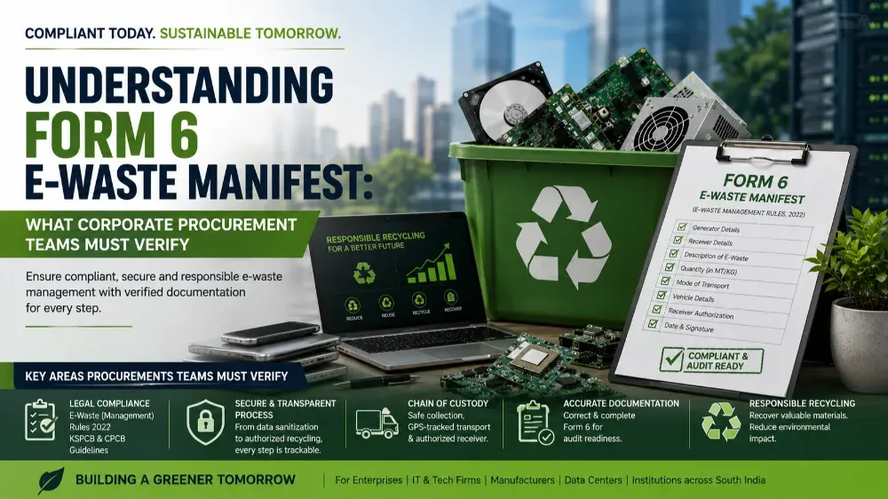 Understanding Form 6 E-Waste Manifest: What Corporate Procurement Teams Must Verify