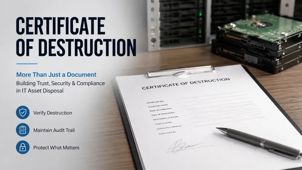 Understanding the Certificate of Destruction (CoD): Audit Protection for Security Teams