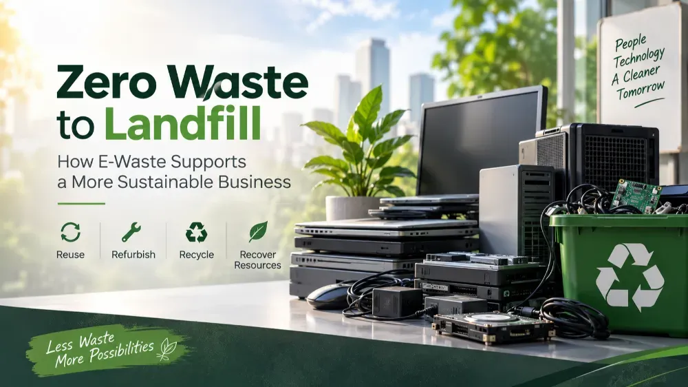 Zero Waste to Landfill: How Authorized E-Waste Recycling Supports Corporate Zero-Landfill Goals